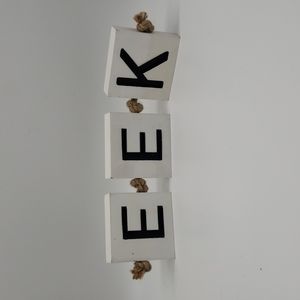 "EEK" Tile Letters Decor